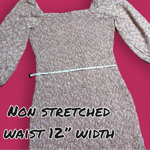 NWT Vernacular Crinkle Stretch Puff Sleeve Dress in Floral Print. ๐บ Size Small - Picture 6 of 12